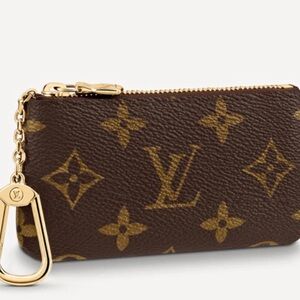 Vintage Louis Vuitton Keychain Wallet Brown LV Logo